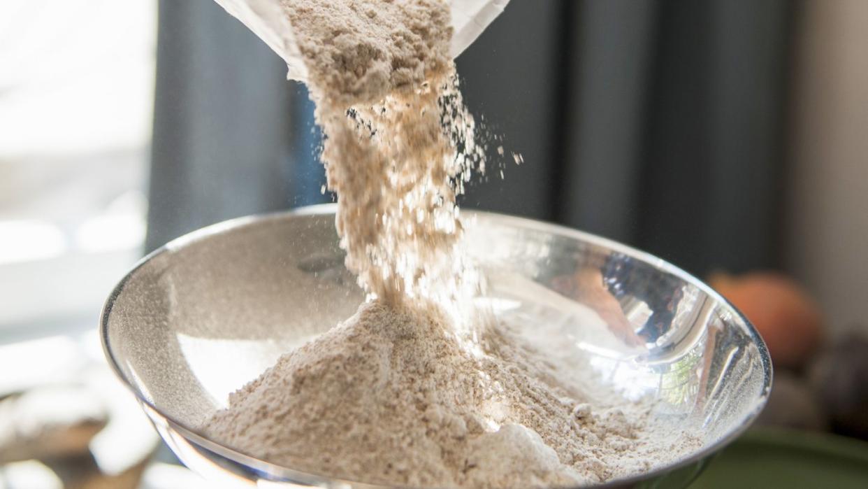 a bowl of flour