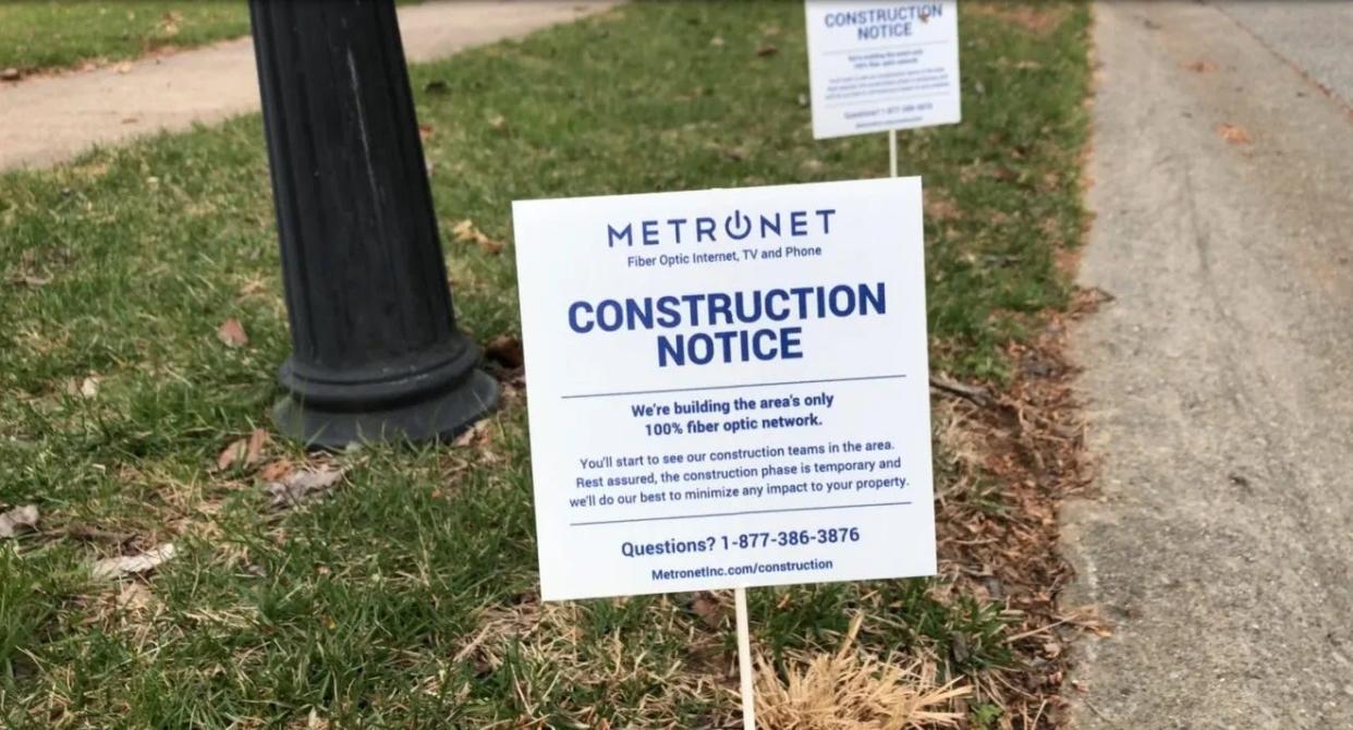 The fiber internet company Metronet is approximately a quarter of the way through its installation project in the New Bern area. Construction began last November and is expected to be completed by the summer of 2023.