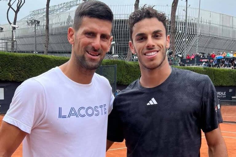 Francisco Cerúndolo y Novak Djokovic compartieron entrenamientos, pero nunca se enfrentaron