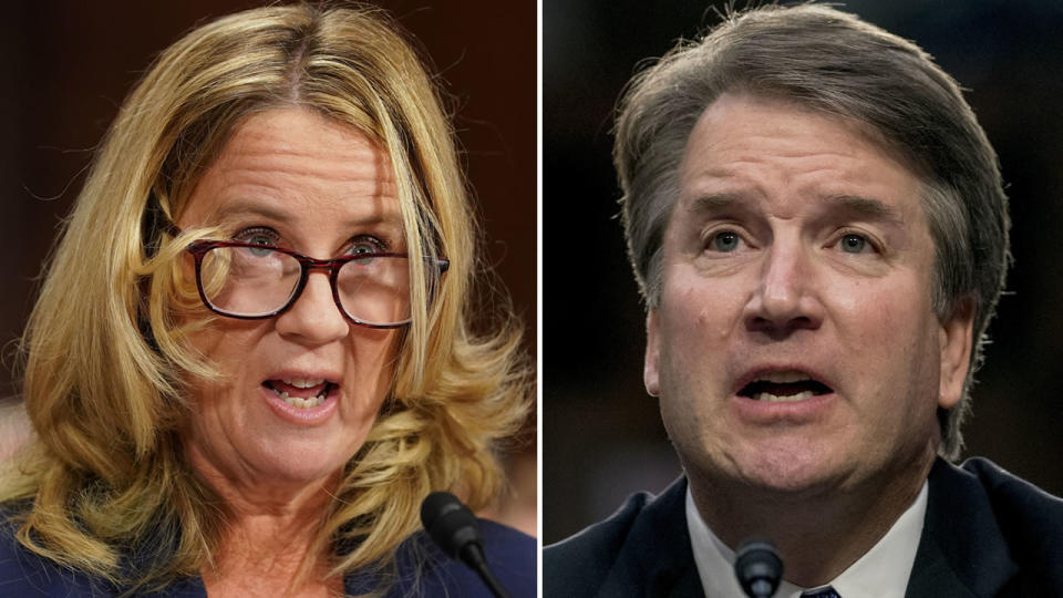 Dr. Christine Blasey Ford y Brett Kavanaugh/Vía KGO – San Francisco