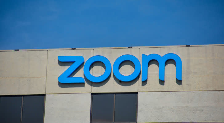 zoom (ZM) logo on a building