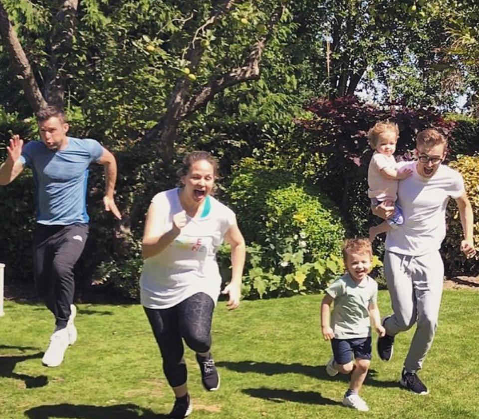 Tom Fletcher’s son also keeps fit with his McFly bandmate Harry Judd. Copyright: [Instagram]