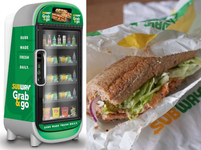 Subway sandwich vending machine at California college sells fresh premade  sandwiches