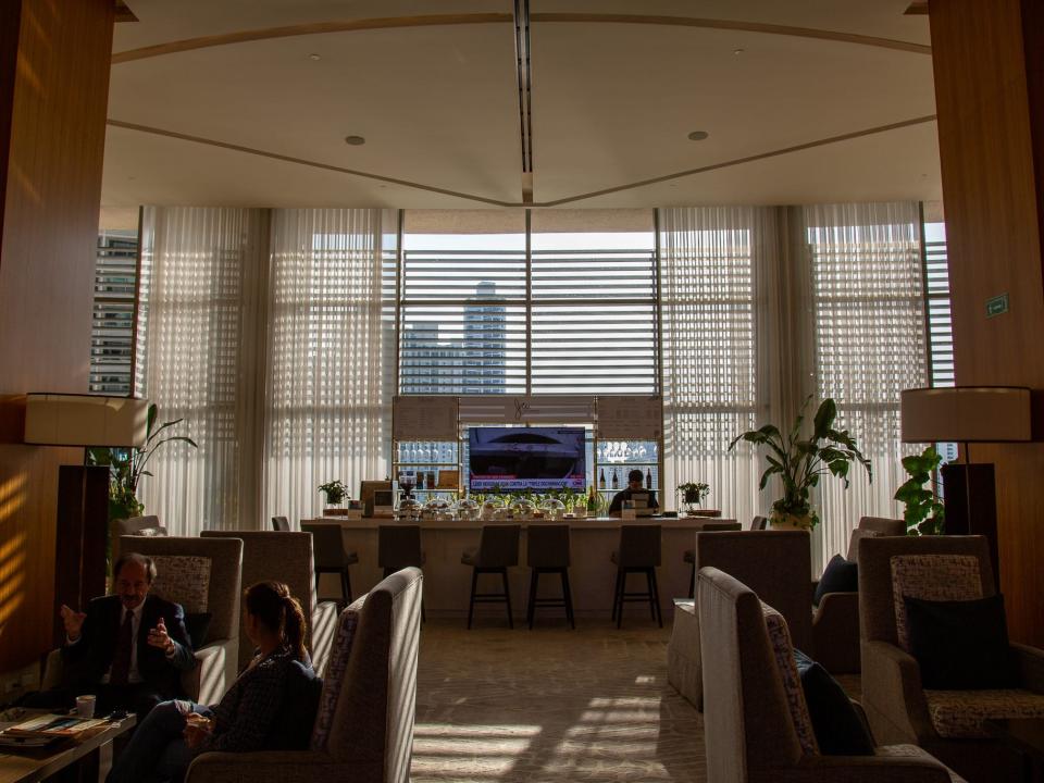 A bar at the JW Marriott Panama.