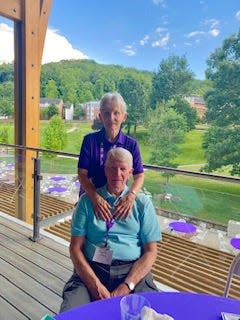 Ruth and Jimmy Sapp, of Grovetown, enjoy a trip to north Georgia.