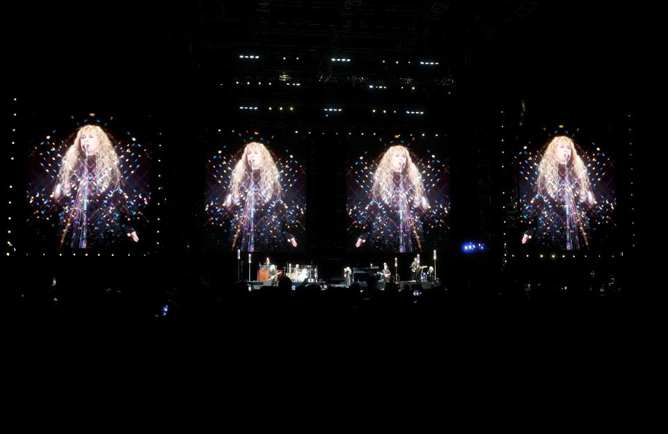 Stevie Nicks performs with her band at Chase Field on Dec. 8, 2023, in Phoenix.