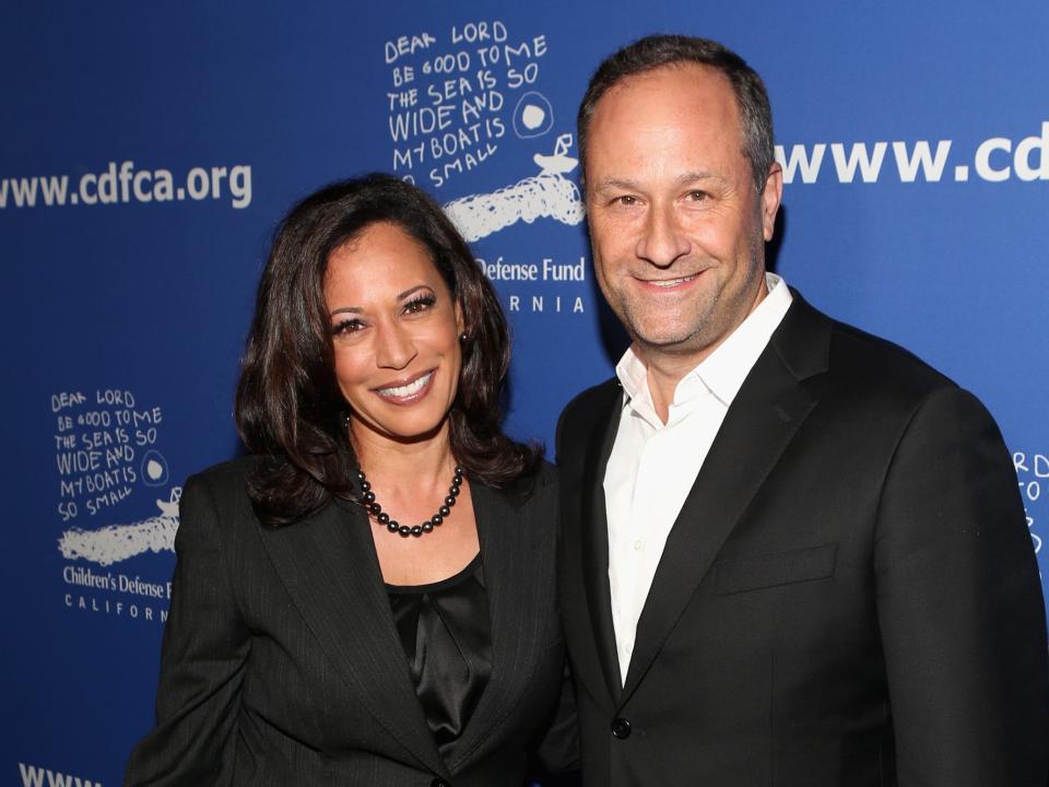 Kamala Harris and Doug Emhoff at an event in 2014.