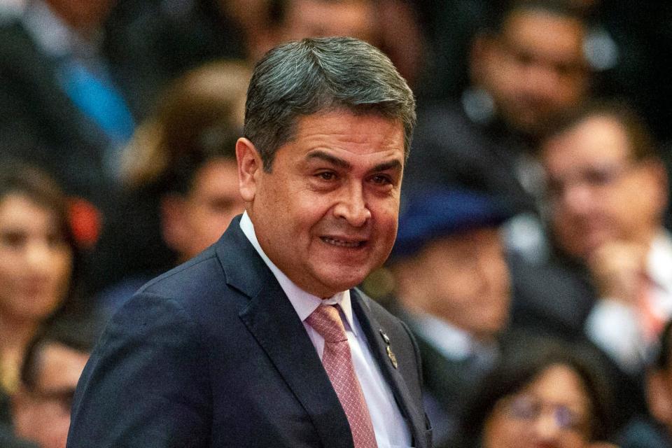 Former Honduran President Juan Orlando Hernández in 2020.