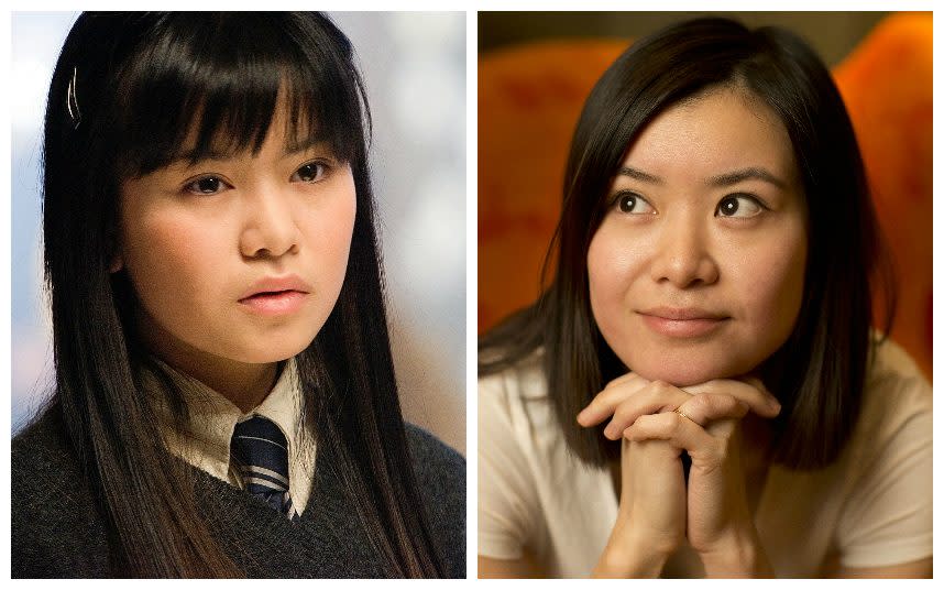 Katie Leung in Harry Potter and Katie Leung in 2016 - Credit: Film Stills (L); Heathcliff O'Malley (R)