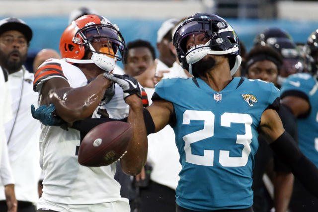 Jacksonville, United States. 18th Dec, 2022. Jaguars Quarterback Trevor  Lawrence fumbles the ball in the fourth quarter as the Cowboys take on the  Jaguars at the TIAA Bank Field in Jacksonville, Florida