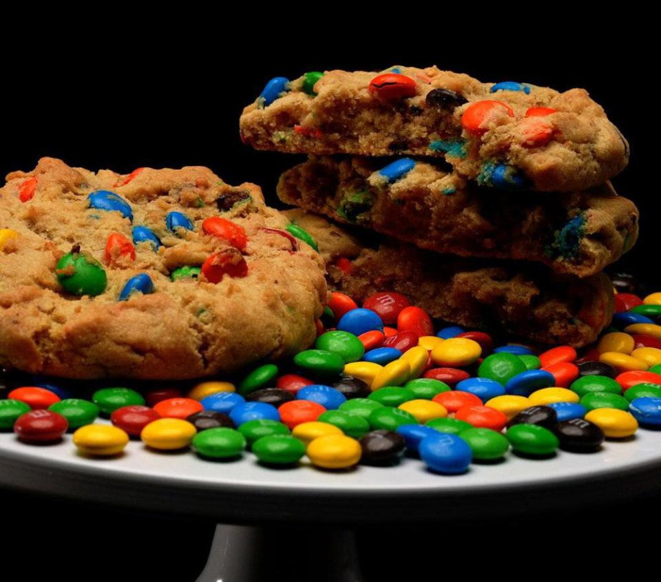 The Crumbl Cookies M & M cookie is among customer favorites, according to the nationwide gourmet cookie bakery.