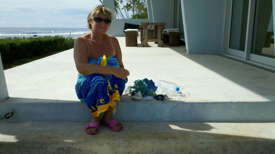 Julie Williams in Raratonga, Cook Islands.