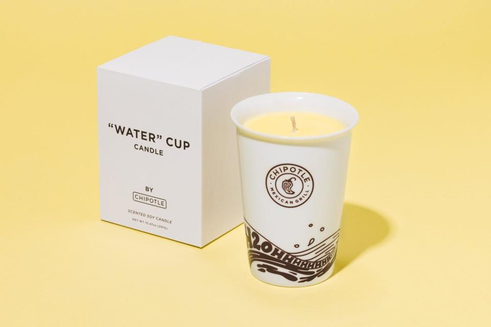 Chipotle "Water" Cup Candle