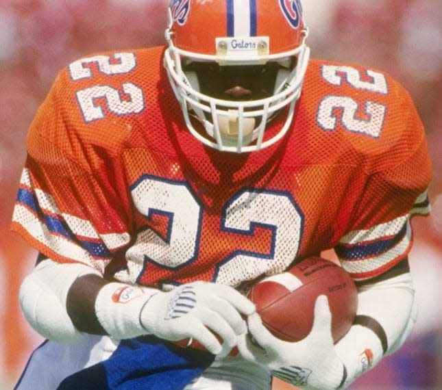 AT FLORIDA (1987-89) Emmitt Smith rushed for 3,928 yards in three seasons, including a school-record 1,599 yards in 1989. ORG XMIT:   ORG XMIT: MER0705161137291193