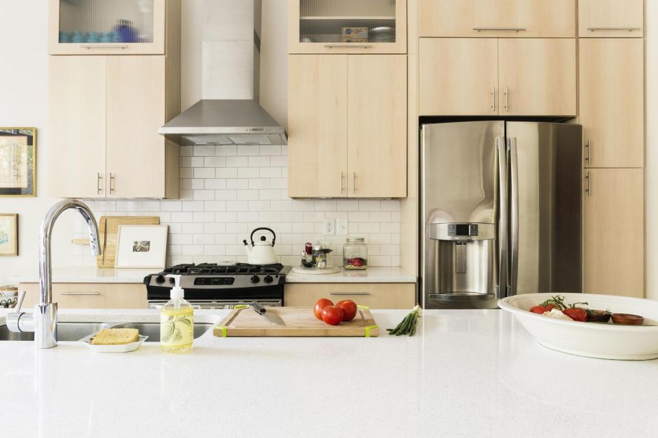 <p>When you think about the stuff you put on your countertops (car keys, mail, your purse) it's impossible to ignore how <a href="http://www.goodhousekeeping.com/home/organizing/a34015/daily-habits-for-a-clean-kitchen/" rel="nofollow noopener" target="_blank" data-ylk="slk:dirty;elm:context_link;itc:0;sec:content-canvas" class="link ">dirty</a> they are — and don't get us started on leaving out crumbs for critters (eek!). So you should <a href="http://www.goodhousekeeping.com/home/cleaning/news/a35574/disenfecting-wipes-spread-bacteria/" rel="nofollow noopener" target="_blank" data-ylk="slk:wipe down and disinfect;elm:context_link;itc:0;sec:content-canvas" class="link ">wipe down and disinfect</a> every day. Just make sure you don't use the same sponge, paper towel, or cloth for the job: "It's not good practice to use one wipe across multiple surfaces, because this will likely cause cross-contamination," says Michaelle Exhume, a product analyst in the Cleaning Lab at the <a href="http://www.goodhousekeeping.com/institute/about-the-institute/a16265/about-good-housekeeping-research-institute/" rel="nofollow noopener" target="_blank" data-ylk="slk:Good Housekeeping Institute;elm:context_link;itc:0;sec:content-canvas" class="link ">Good Housekeeping Institute</a>.</p>