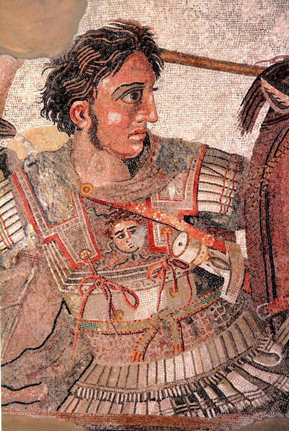 <p>Okay, maybe he’s not a famous face now, but we can promise you he was famous when he was conquering the Mediterranean, Egypt, the Middle East, and parts of Asia during the 4th century B.C.. According to <a href="https://www.nationalgeographic.org/encyclopedia/alexander-great/" rel="nofollow noopener" target="_blank" data-ylk="slk:National Geographic;elm:context_link;itc:0;sec:content-canvas" class="link ">National Geographic</a>, historians think he had heterochromia with one blue eye and one brown.</p>