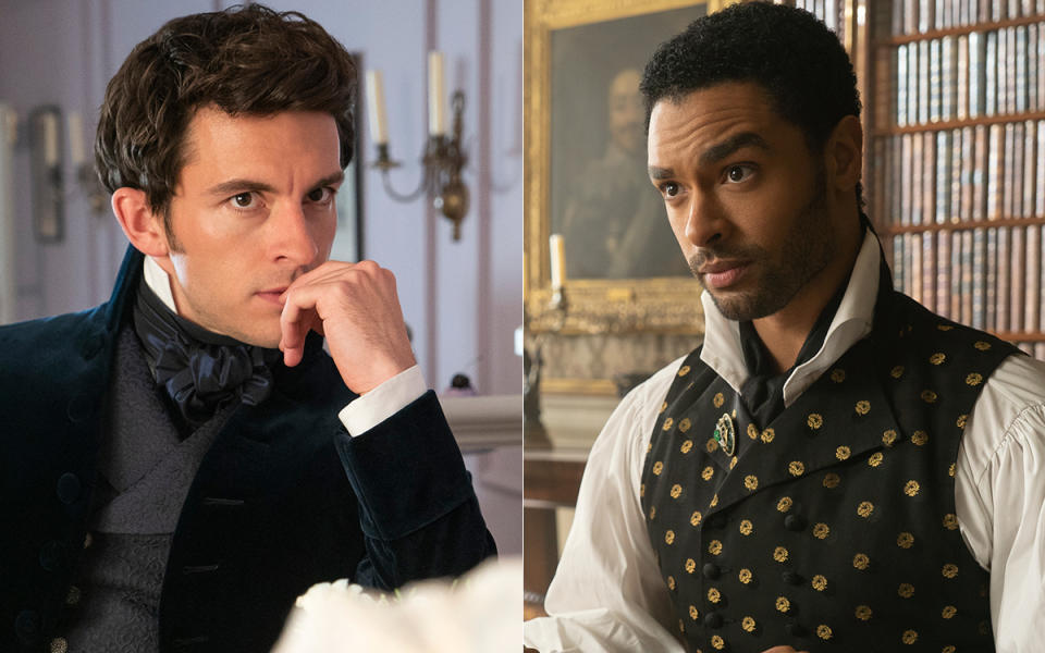 Jonathan Bailey como Anthony Bridgerton en 'Los Bridgerton'. Cr. Liam Daniel/Netflix © 2022 - Regé-Jean Page como Simon Basset en 'Los Bridgerton'. Cr. Liam Daniel/Netflix © 2020 