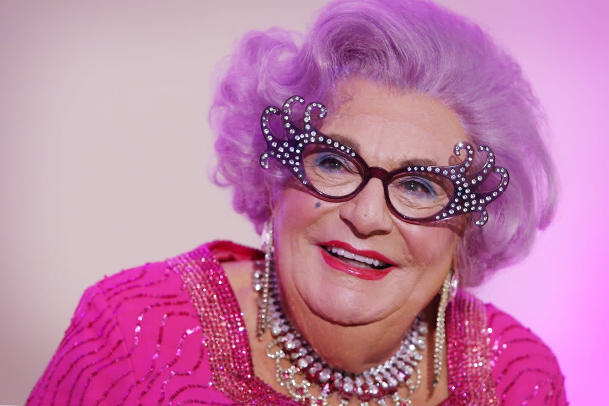 Dame Edna Everage star been laid to rest in a private funeral  (Getty Images)