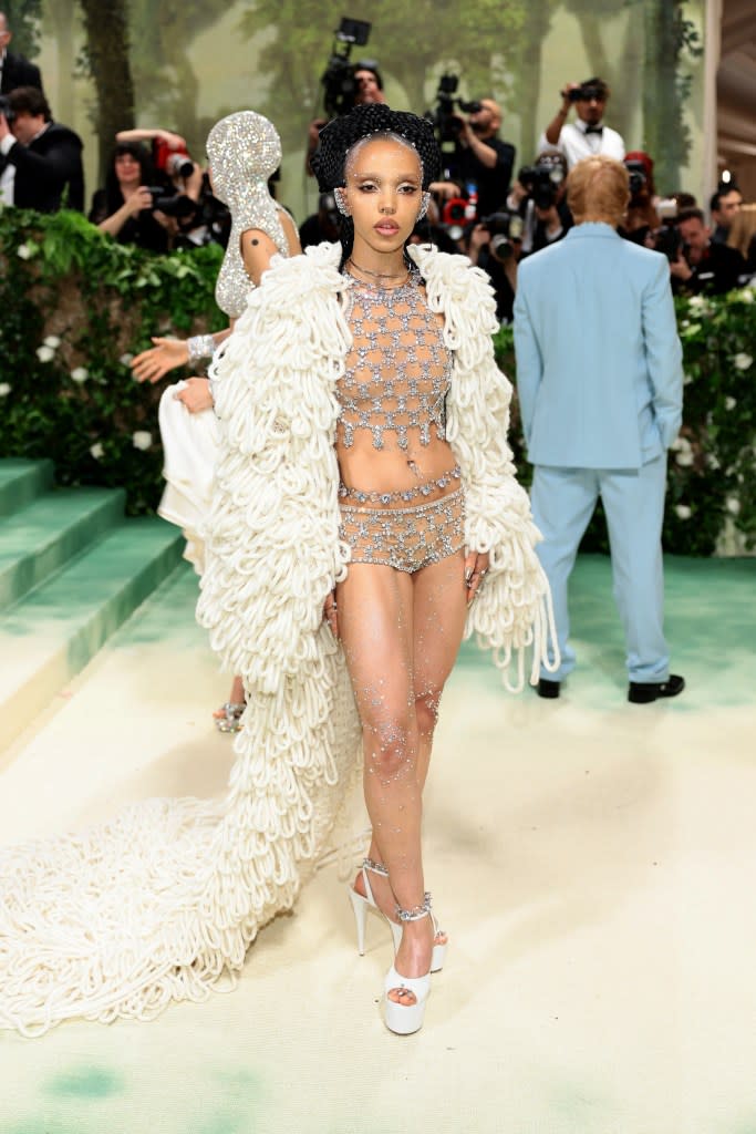 FKA twigs attends The 2024 Met Gala Celebrating "Sleeping Beauties: Reawakening Fashion" at The Metropolitan Museum of Art on May 06, 2024 in New York City.