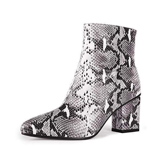 47) Women Snakeskin Booties