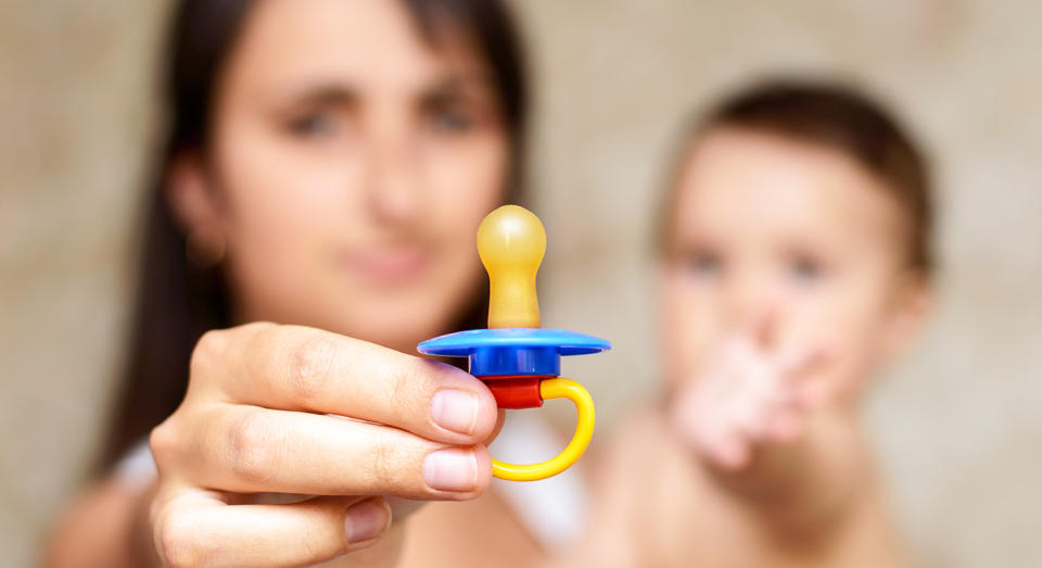 Sucking your child’s dummy may give them health benefits. [Photo: Getty]