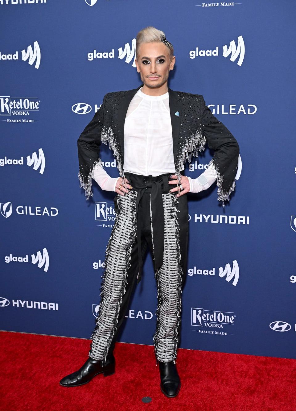 Frankie Grande at the 2023 GLAAD Media Awards.