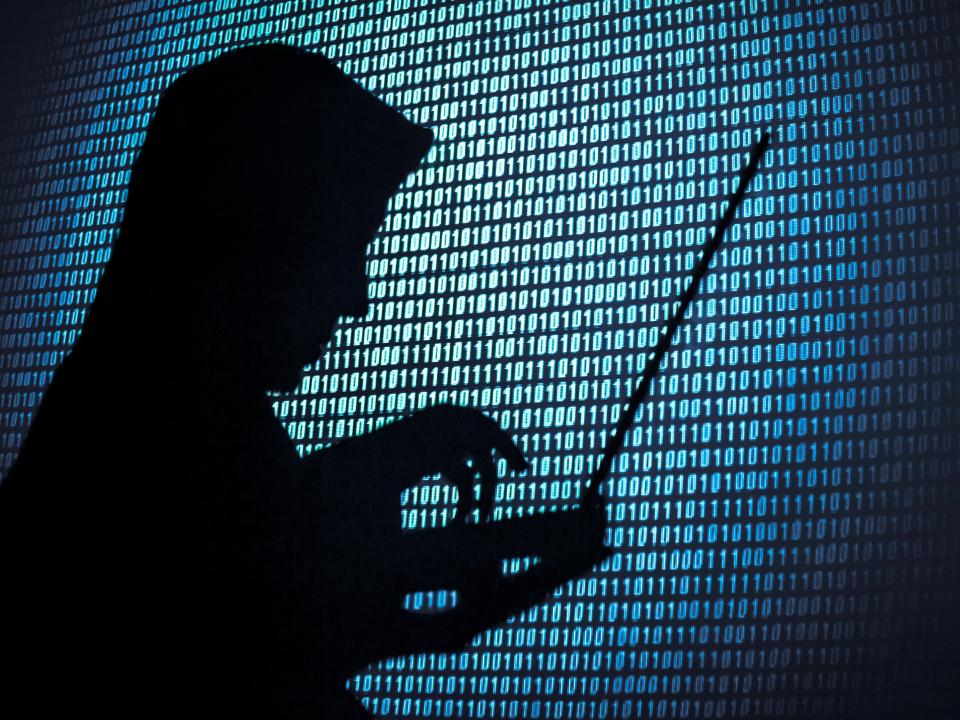 Hacker silhouette