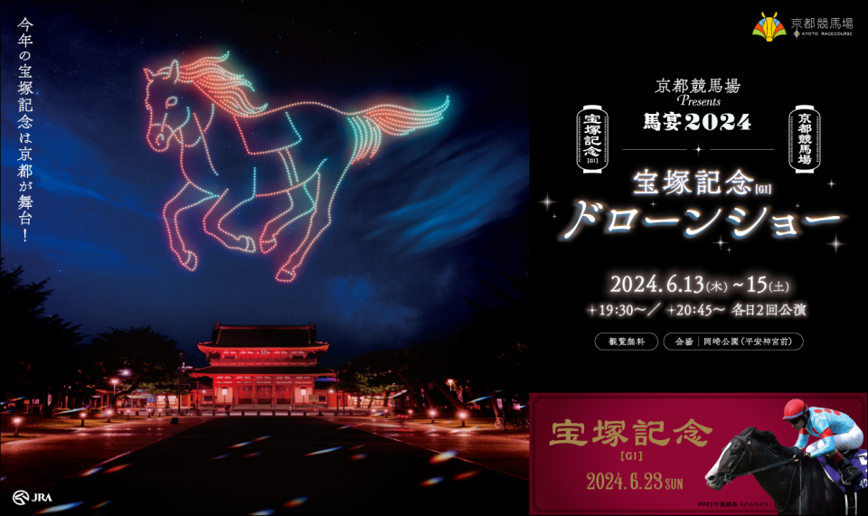 日本旅遊｜京都平安神宮無人機表演6月中舉行！重要文化財「應天門」x 巨型飛馬展現夜空、免費入場！附交通方法