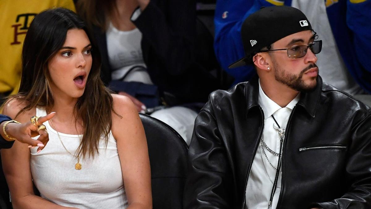 Bad Bunny Sits Courtside at Los Angeles Lakers Game Amid Kendall