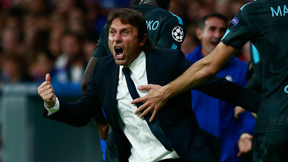 The former Chelsea striker was watching on from the stands as the Blues proved their Champions League credentials with a 2-1 win at Atletico Madrid