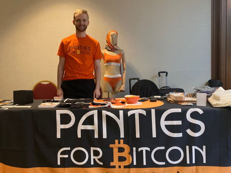 Panties for Bitcoin booth at the 2023 Canadian Bitcoin Conference (Frederick Munawa)