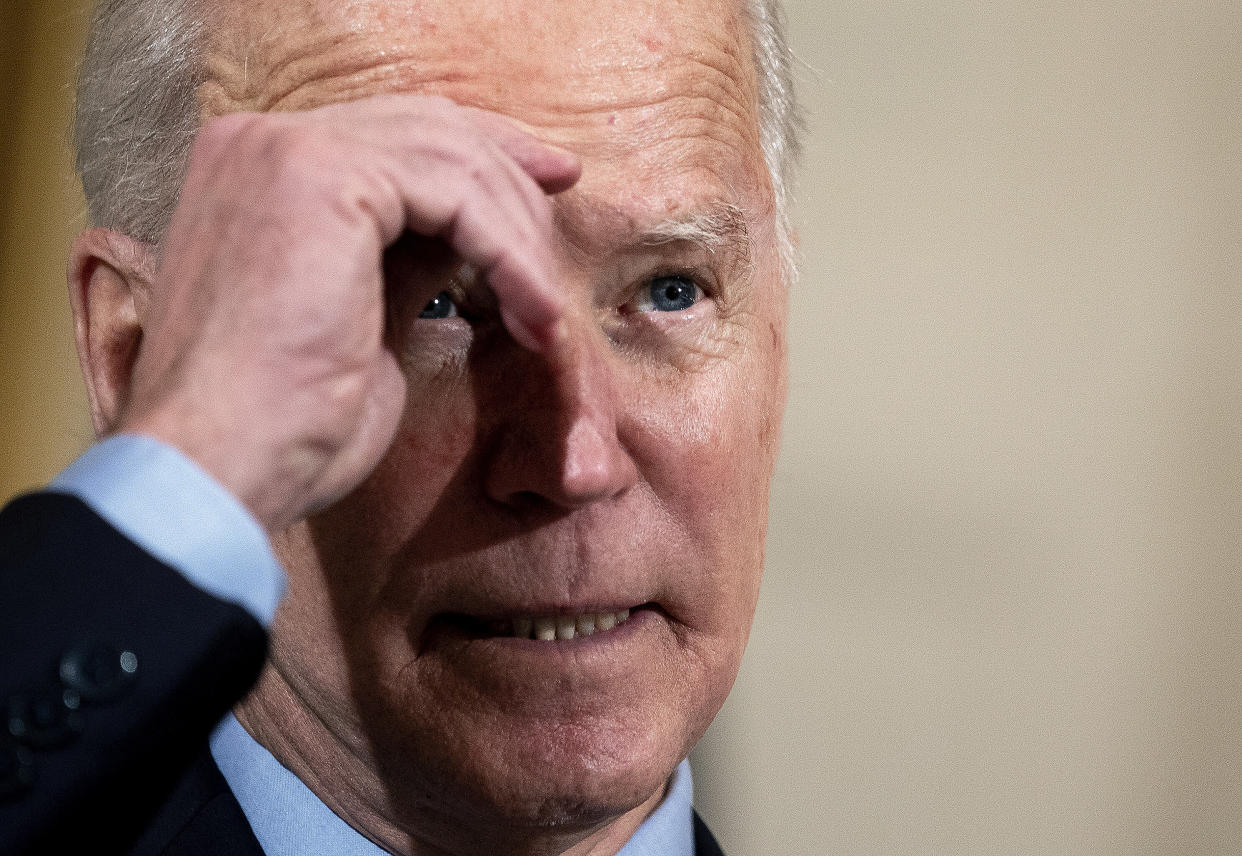 President Joe Biden pledged to make electric vehicles a cornerstone of his climate change plan. (Photo: Stefani Reynolds-Pool/Getty Images)