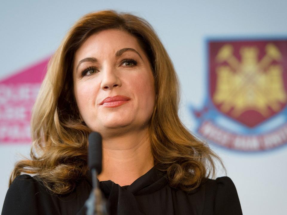 Karren Brady was initially praised for helping secure the move to the Olympic Village: Getty