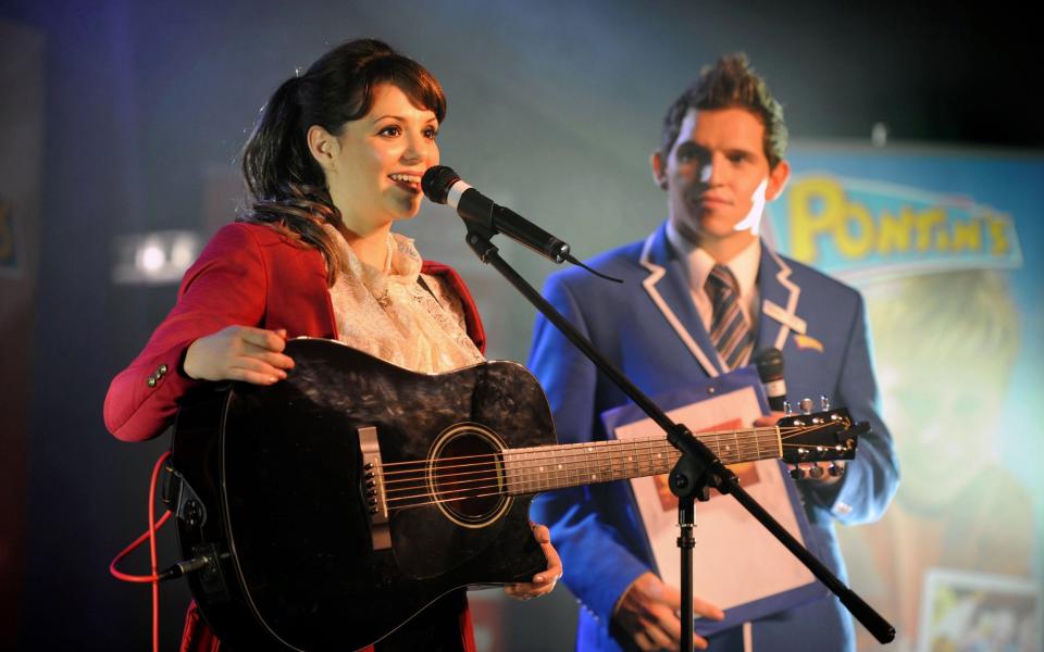 A talent show at Pontin's Brean Sands Holiday Park, Somerset, UK