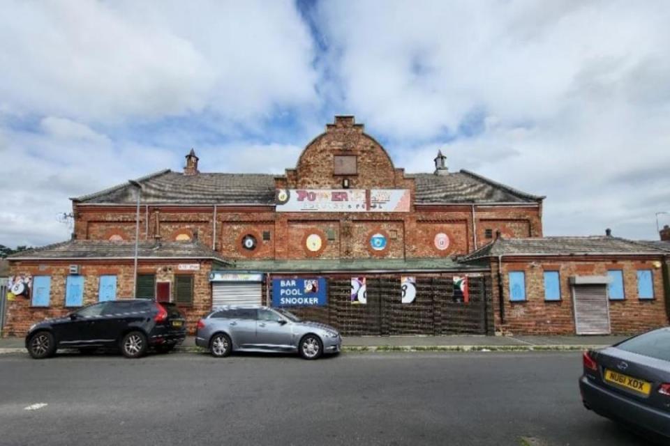 Former snooker hall south front elevation