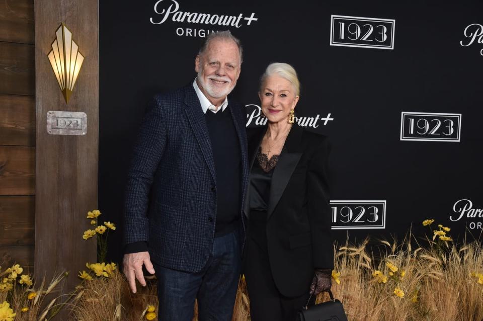 Taylor Hackford and Helen Mirren attends the 