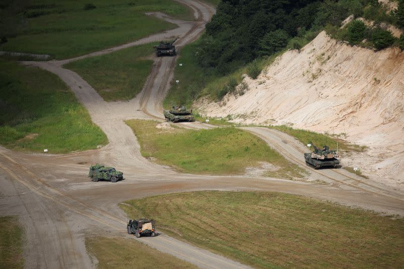 U.S. and South Korean military hold joint military drills