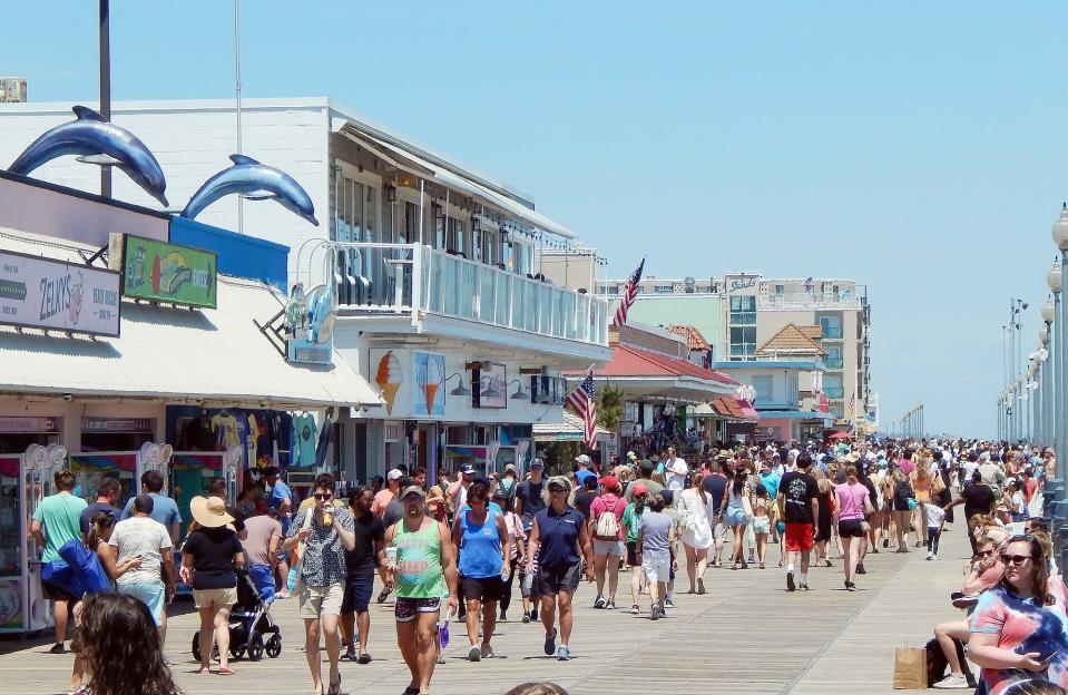 Memorial Day weekend in Rehoboth Beach brought big crowds to the town's boardwalk and beach on Sunday, May 29, 2022.