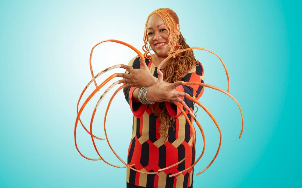 Ayanna William has the world's longest fingernails  - PA