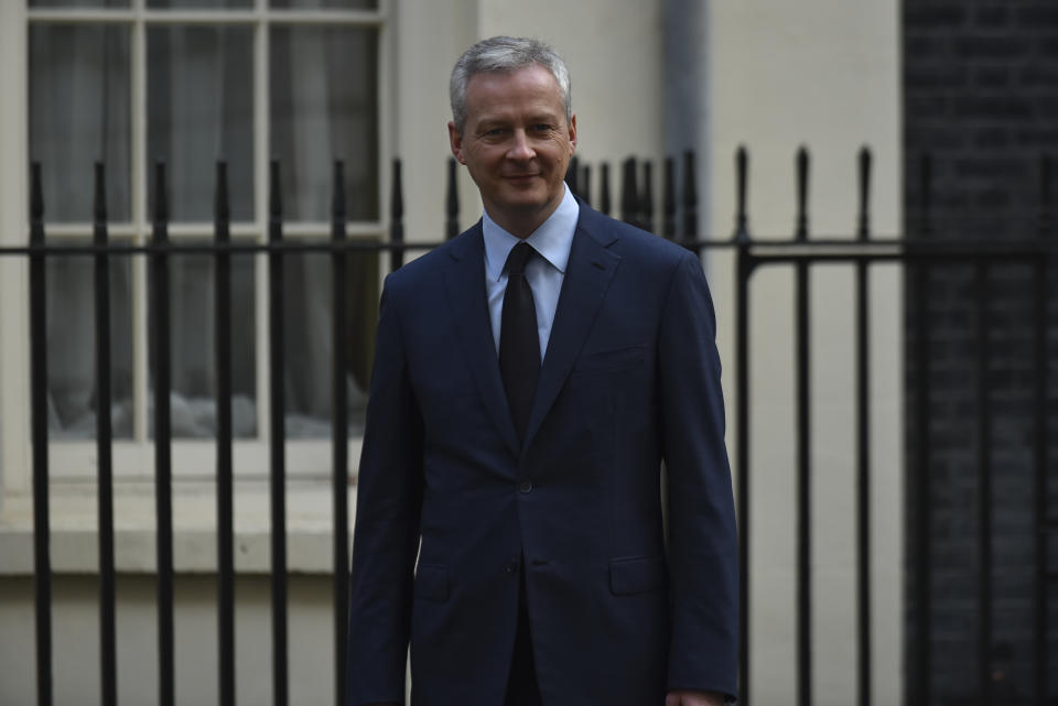 French finance minister Bruno Le Maire at Downing Street earlier this year (Getty)