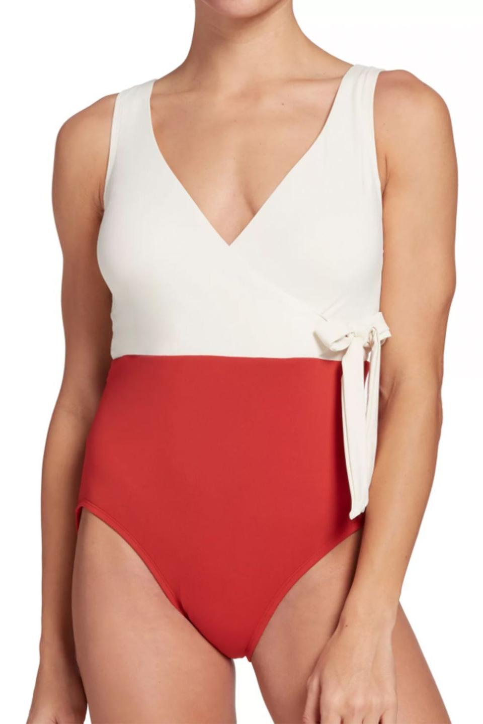 Women's Wrap Tie One Piece Swimsuit