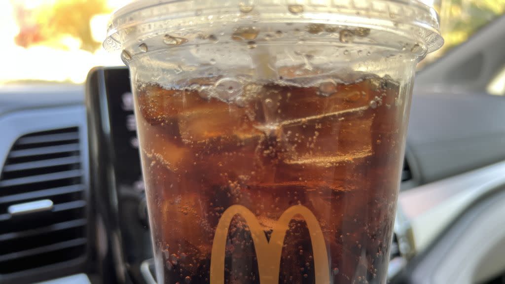 mcdonald's m logo soda