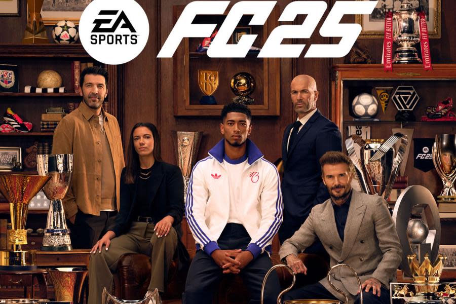 Zidane, Beckham, Bellingham y más en la portada de EA Sports FC 25