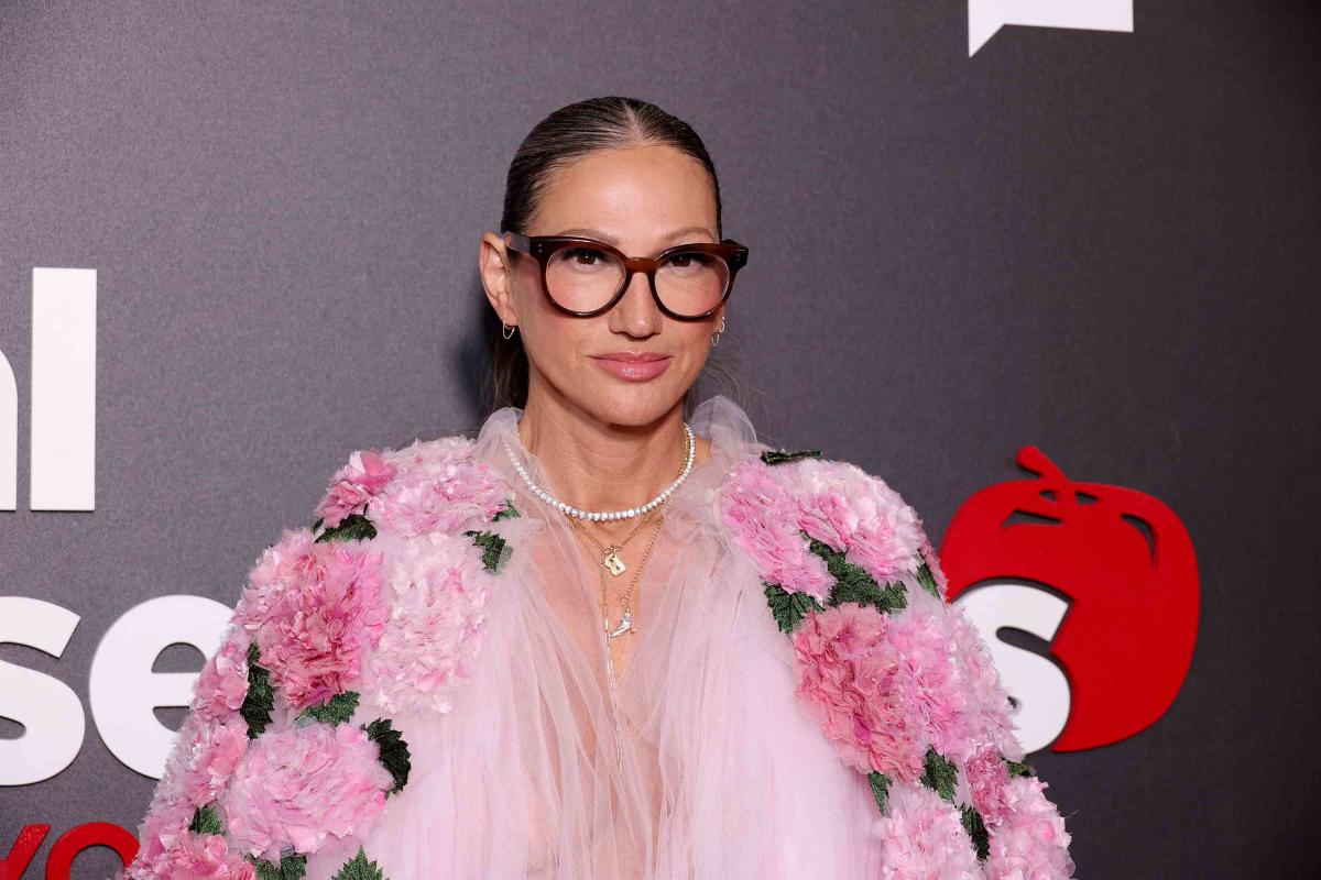 Jenna Lyons Wore a Sheer, Shimmery Dress While Vacationing with