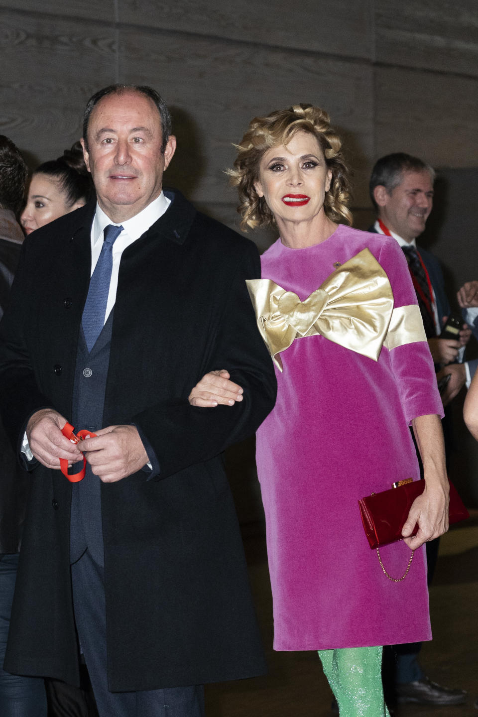 Ágatha Ruiz de la Prada, con Luis Miguel Rodríguez (Getty Images).