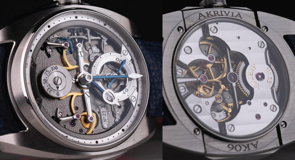 A customized Akrivia AK-06 from Rexhep Rexhepi includes “23” on the power reserve gauge in a nod to Michael Jordan.