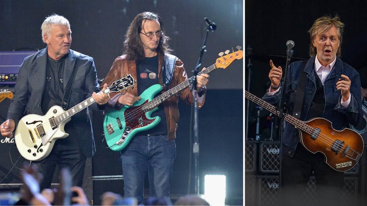  Alex Lifeson, Geddy Lee and Paul McCartney. 