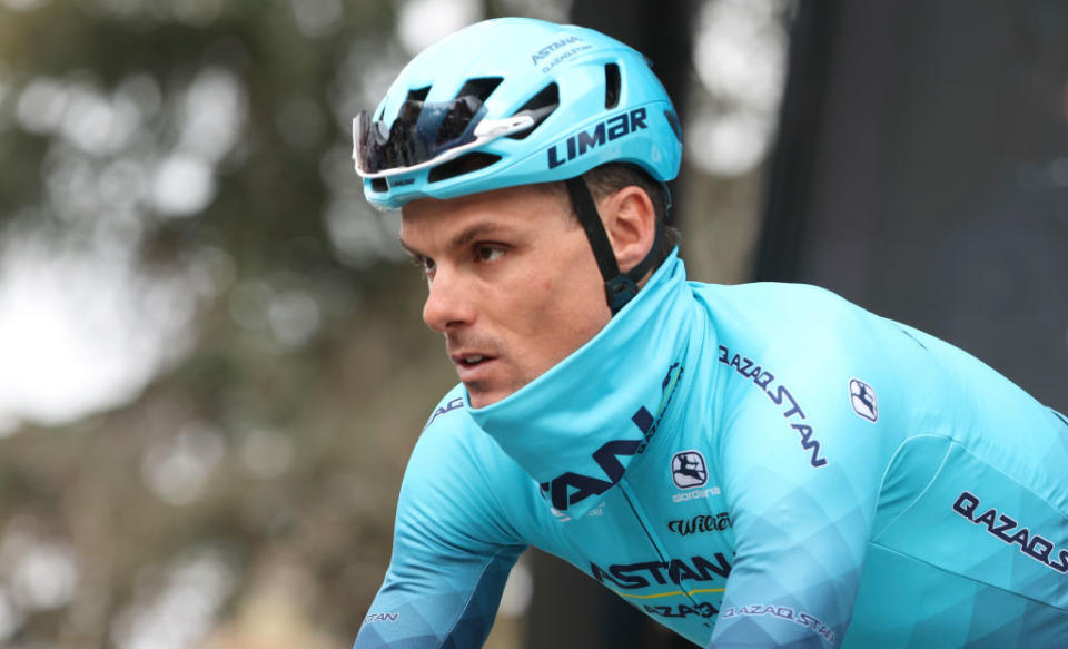 BAZAINVILLE FRANCE  MARCH 6 Luis Leon Sanchez of Spain and Team Astana Qazaqstan during stage 2 of the 81st Paris  Nice 2023 a 1637km stage from Bazainville to Fontainebleau on March 6 2023 in Bazainville France Photo by Jean CatuffeGetty Images