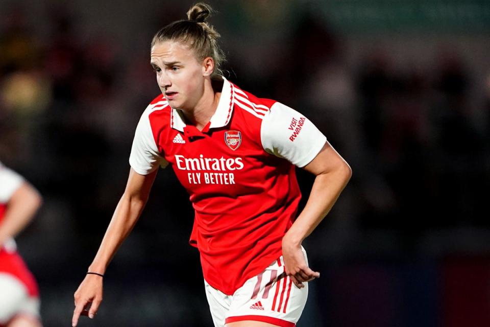 Vivianne Miedema headed Arsenal level in Turin (Zac Goodwin/PA) (PA Wire)