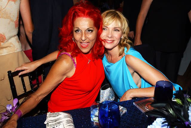 Kevin Mazur/WireImage Kim Cattrall and Patricia Field pose together at the season 5 premiere of Sex and the City